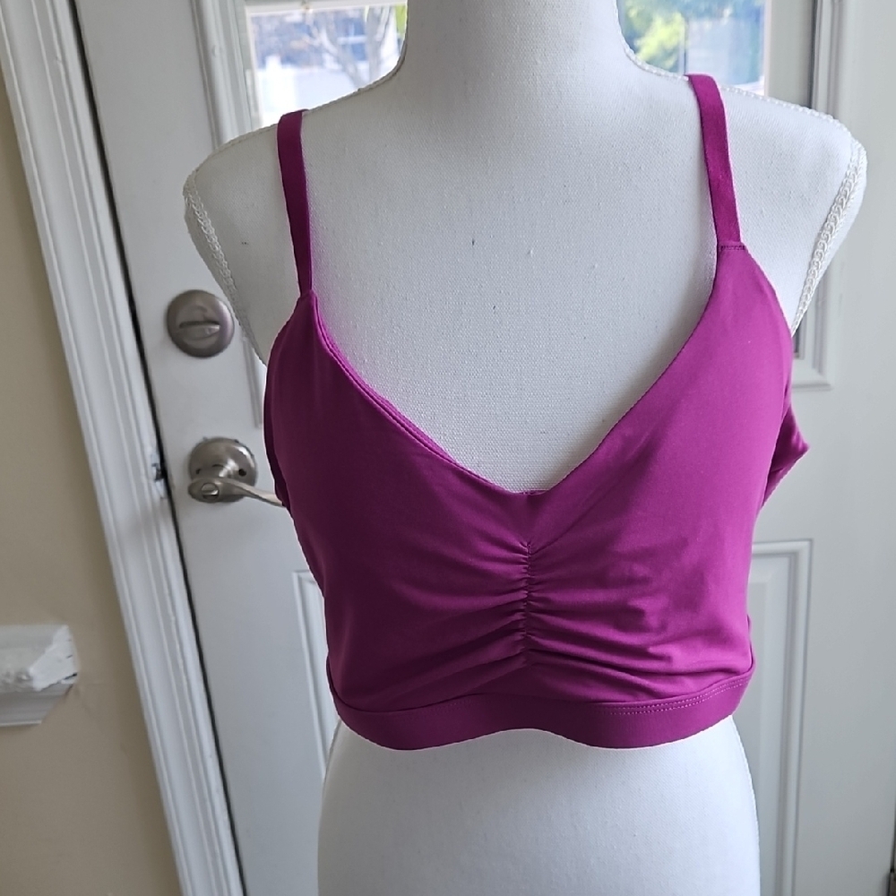 Women's Pink Ruched Bralette